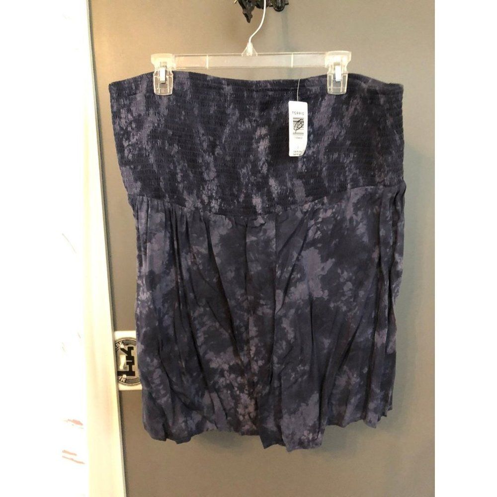 Torrid size 3 tie dye tube top strapless shirt.
